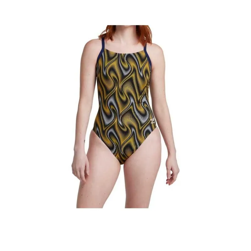Speedo Purpose Flyback One Piece Blue One piece Swimsuit Women's-12
