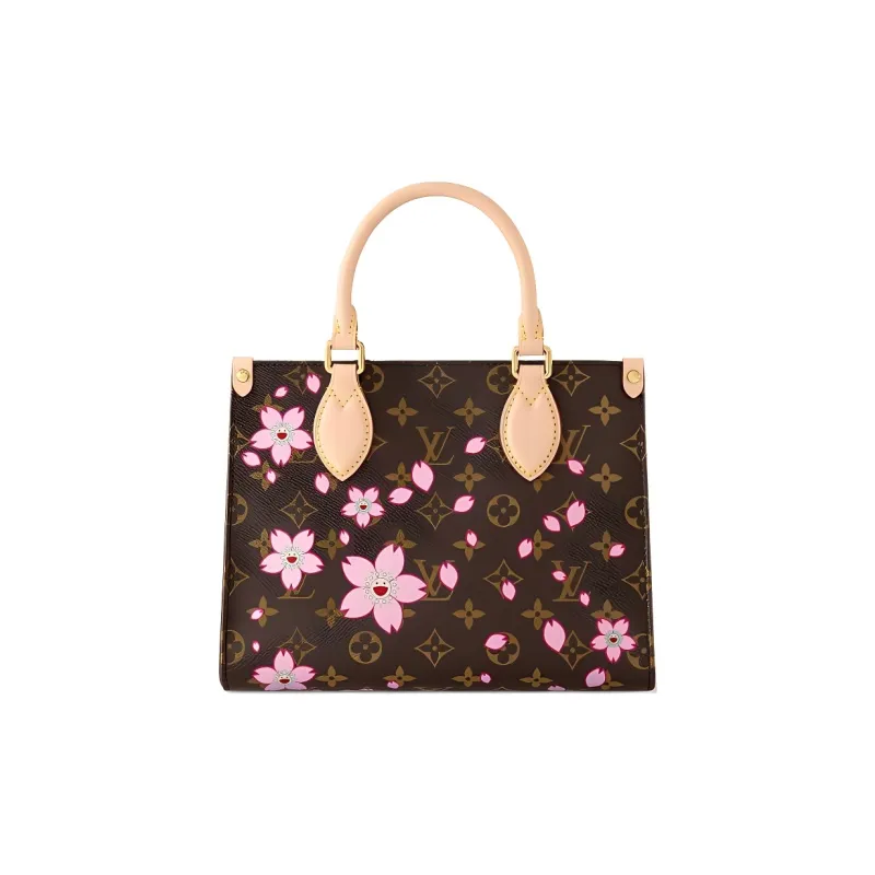 LOUIS VUITTON X Takashi Murakami OnTheGo Pm Sakura Brown-2