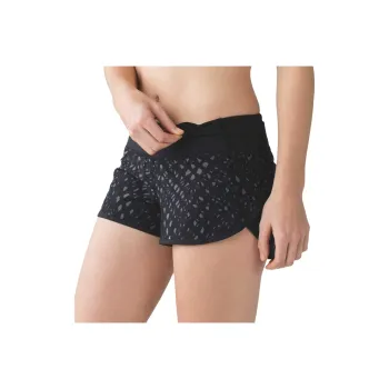 Lululemon Speed Sports Shorts Women's Black Gray