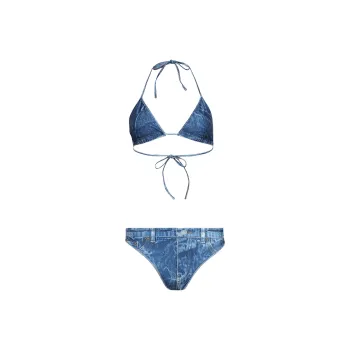 Balenciaga Tompe L'Oeil Bikini 'Washed Blue'
