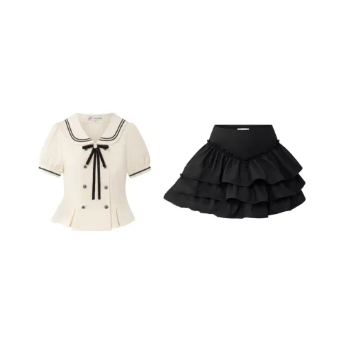 Lookinto Two Piece Skirt Sets Women's