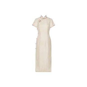 Clothes Cut By Time Cheongsam Women's Apricot