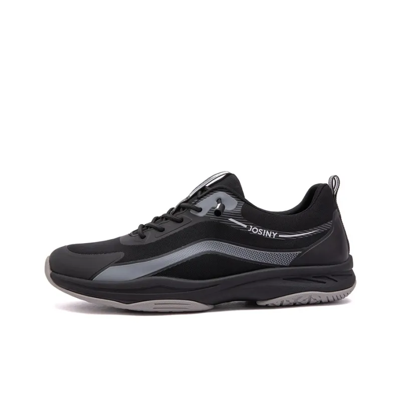 JOSINY Moisture Wicking, Abrasion Resistant, Breathable Low Top Casual Shoes Men's Black-0