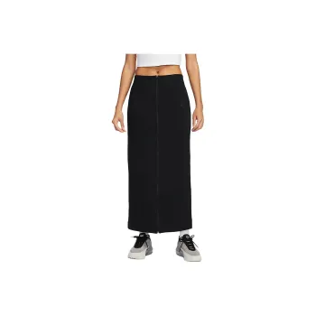 Nike Sportswear Tech Fleece FW24 Casual Long Skirts Women's Black