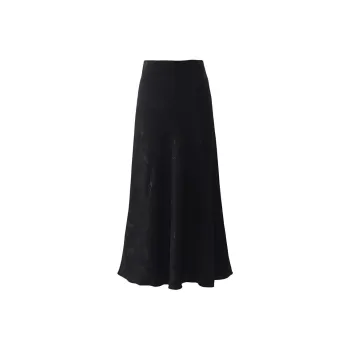 Wen Shan Casual Long Skirt Women's Black