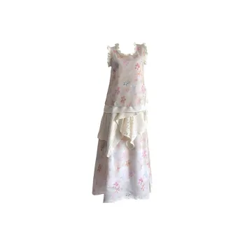 Manekniv Two Piece Skirt Sets Women's Floral Clothing Sets