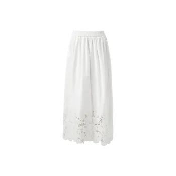 3COLOUR Casual Long Skirts Women's Cloud White