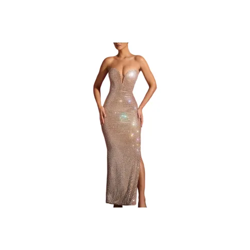 OH POLLY FW24 Lucile Evening Dress Women's Almond