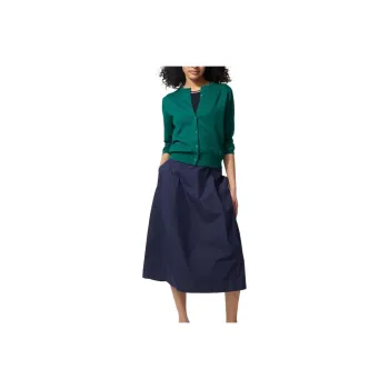 UNIQLO Casual Long Skirts Women's Navy Blue