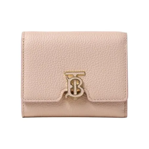 Burberry Calfskin Wallet Mini Women's Pink