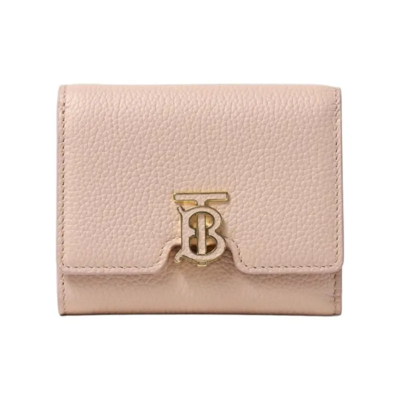 Burberry Calfskin Wallet Mini Women's Pink-0