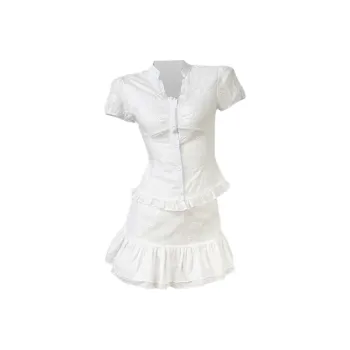 Manekniv Skirt Set Women's White