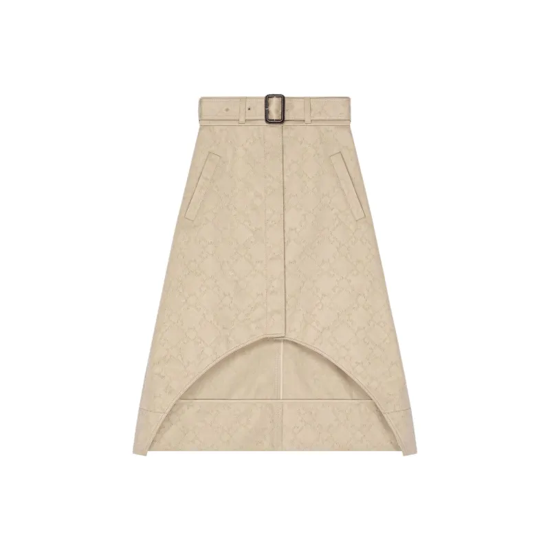 Givenchy Monogram 72 Asymmetric Midi Skirt-0