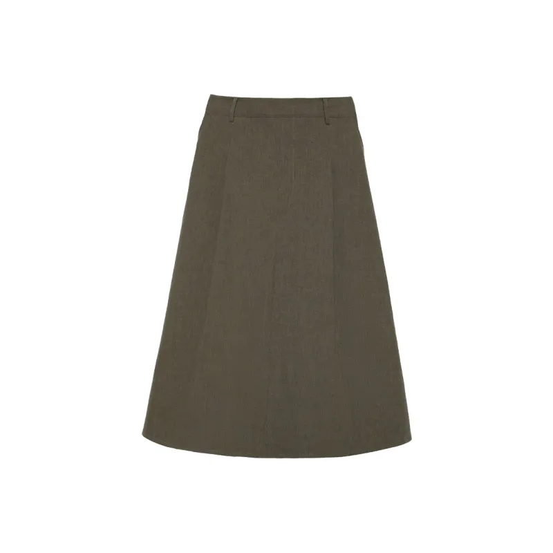 IT'REAL Elegant Women's Dresses SS25 Casual Long Skirt Women's Gray-0