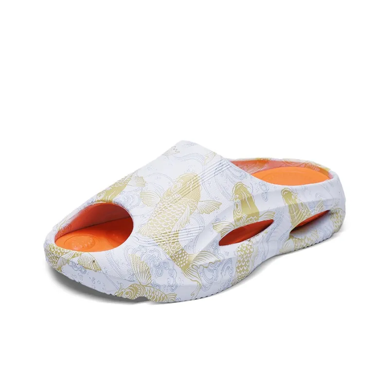Colorful Creations EVA Quiet Slip Resistant Odor Resistant Abrasion Resistant Slide Slippers Men's Box-8