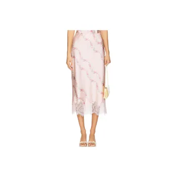 LOVESHACKFANCY Casual Long Skirt Women's Apricot