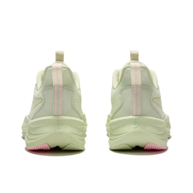 361° Speed Surge Lite SE Abrasion Resistant Breathable Cushioning Low Top Casual Running Shoes Women's White Green-3
