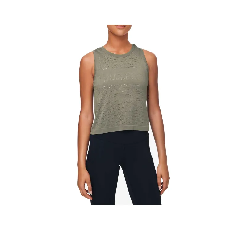 Lululemon Breeze By Sport Vests Women's Green Gray-0