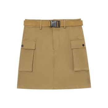 TINDAR Cargo Short Skirts Women's Khaki