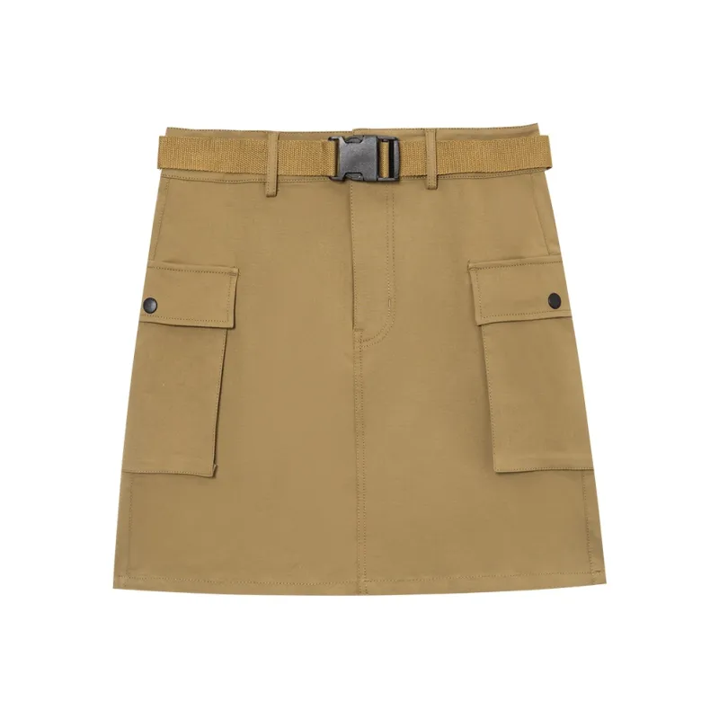 TINDAR Cargo Short Skirts Women's Khaki-0