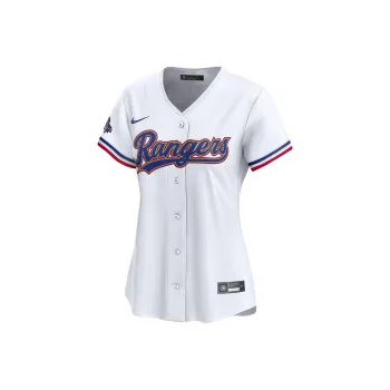 Nike x MLB Rangers 2023 World Series Champions Gold Soccer Jerseys Women's White
