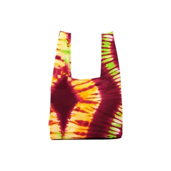 Beams Kanga Cotton One Shoulder Handbags Women's Fuchsia/Turquoise