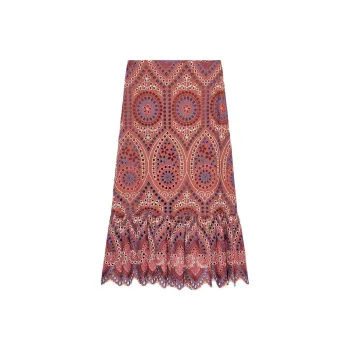 ZARA Casual Long Skirt Women's Multicolor