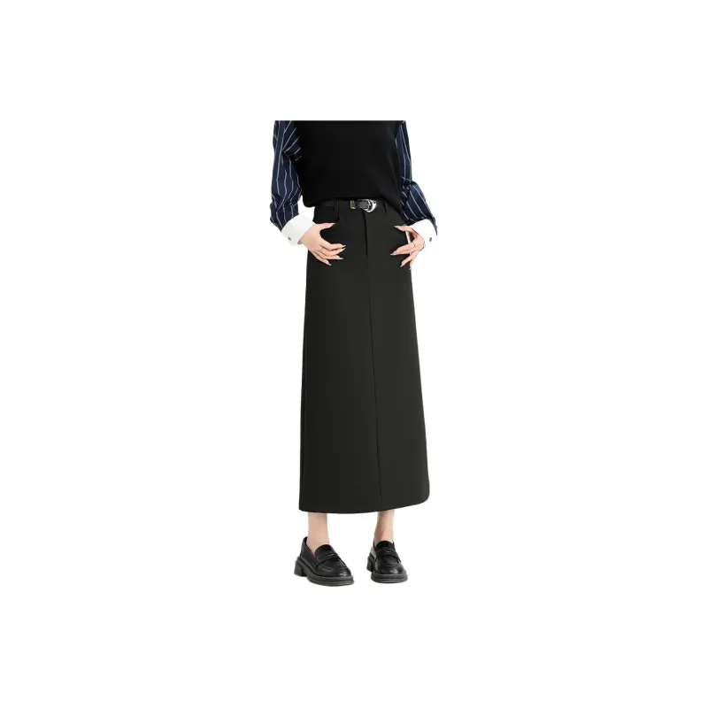 FAWENXIANGZI Casual Long Skirt Women's-1