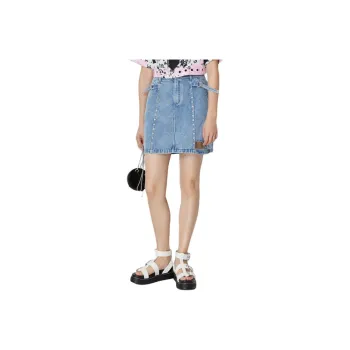 Emu Denim Short Skirts Women's Blue
