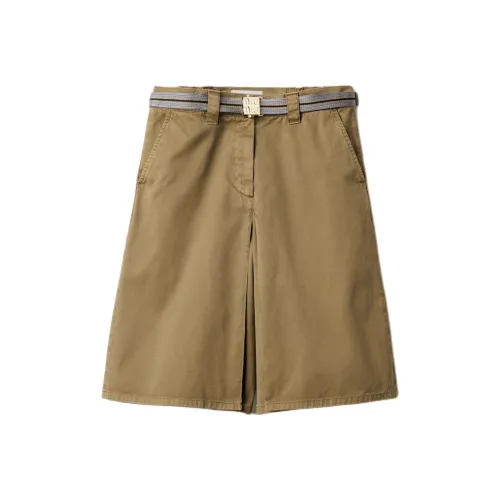 MIU MIU Garment dyed Cotton Midi Skirt