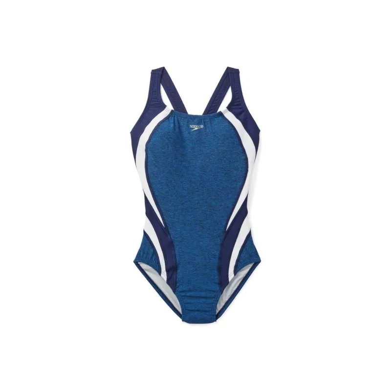 Speedo Heather Quantum Fusion Splice One piece Swimsuit Women's-3