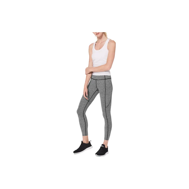 Lululemon Fast And Free Athletic Trousers Women's Black/White-0