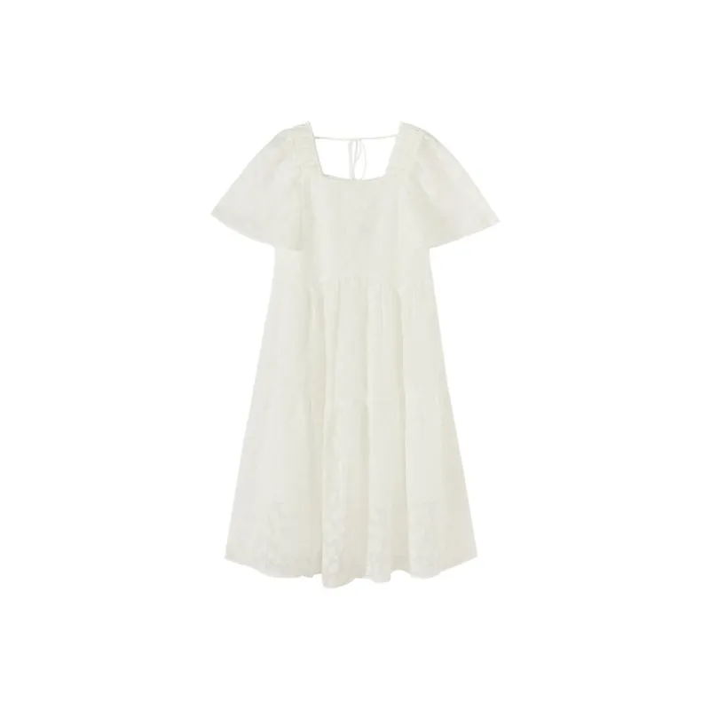 Metersbonwe Long Sleeved Dress Women's-0