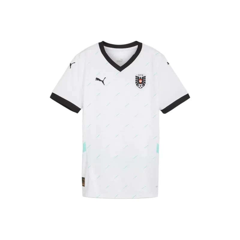 PUMA Austria 2024 Women's Away Football Jersey Soccer Jerseys Austrian 2024 Season Women's White-0