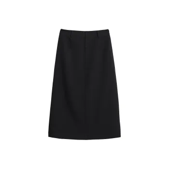 Mambe Casual Long Skirts Women's Black