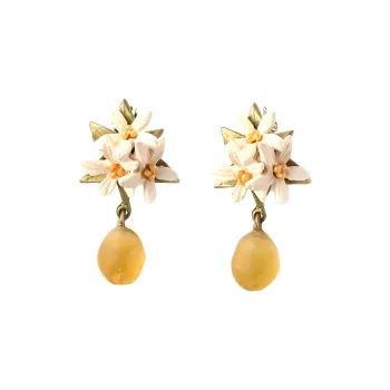 Michael Michaud Bronze Earrings Women's Yellow
