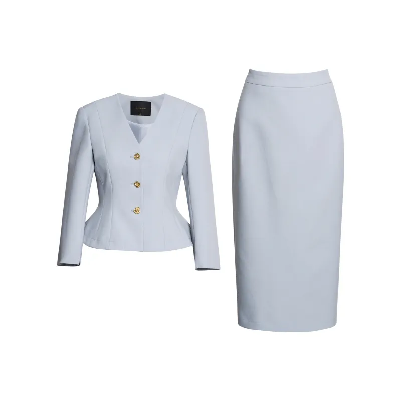ROEYSHOUSE Skirt Set Women's Light Blue-0