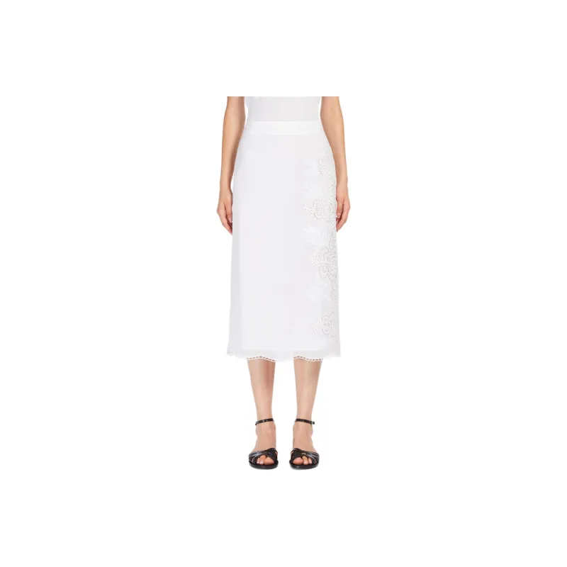 MaxMara Studio Casual Long Skirt Women's White-0