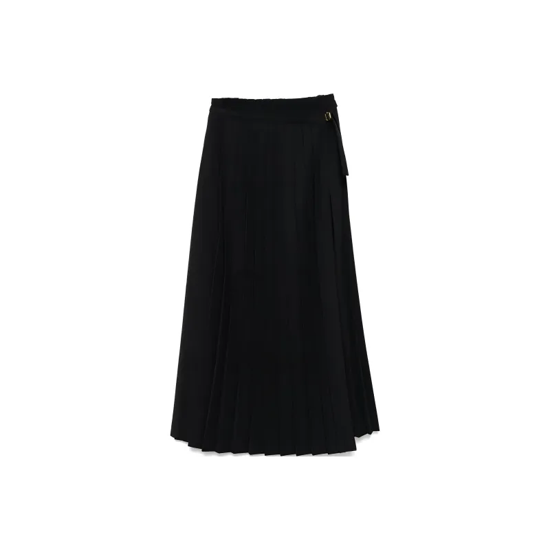 AMIPARIS Paris Twill Pleated Maxi Skirt-0