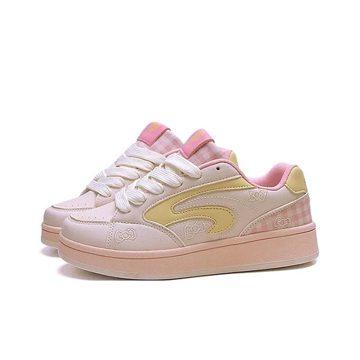 WJA Slip Resistant Cushioning Impact Resistant Abrasion Resistant Lightweight Low Top Skateboard Shoes Women's-0