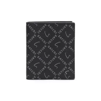 Satchi PVC Polyvinyl Chloride Wallet Regular Men's Black