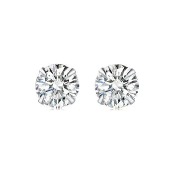 ALI THE FOX S999 Fine Silver Stud Earrings Women's
