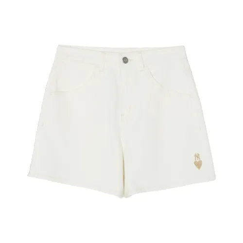 MLB New York Yankees Denim Shorts Women's Ecru
