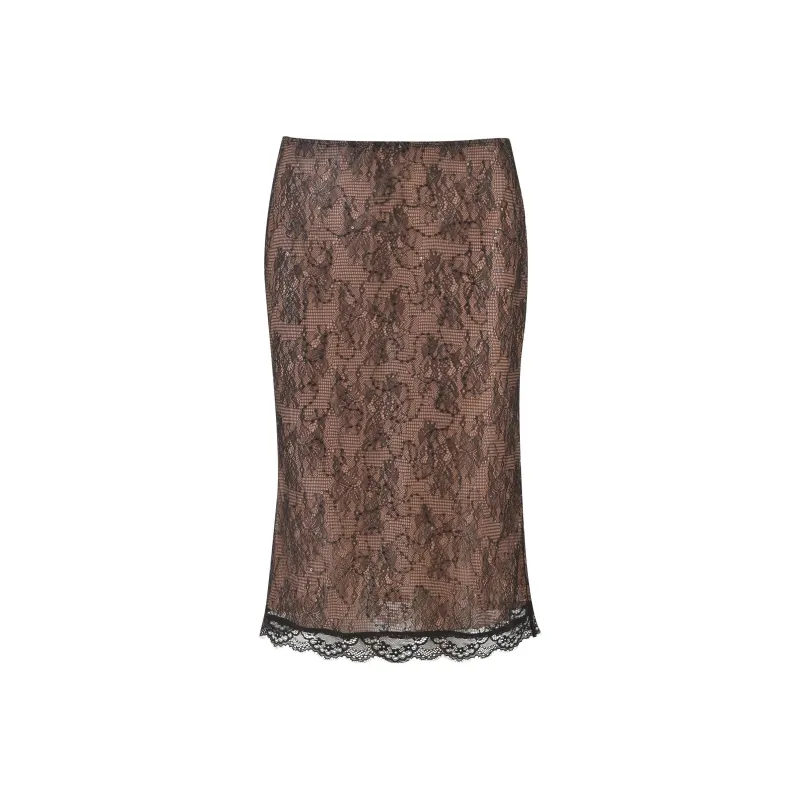 I.AM.GIA BIJOU MIDI SKIRT Casual Long Skirts Women's Black-0