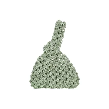 HIBOURAMA Resin With Crystal Handbag Women's Green