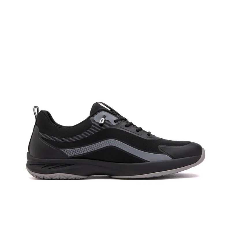 JOSINY Moisture Wicking, Abrasion Resistant, Breathable Low Top Casual Shoes Men's Black-1
