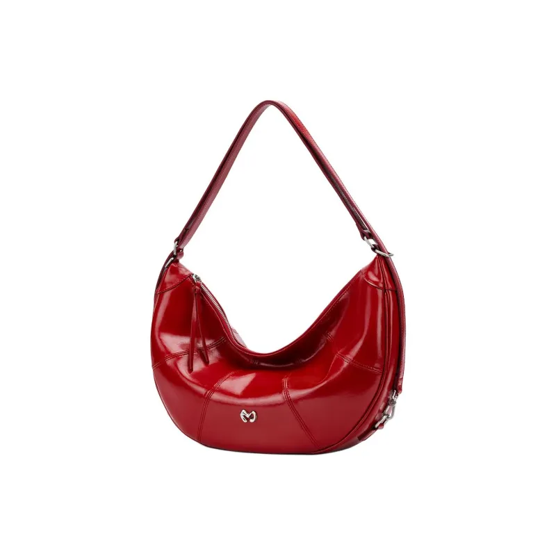 MCMIKO Cow Leather Crossbody Bag Shoulder Bag Regular Women's Party Red-2