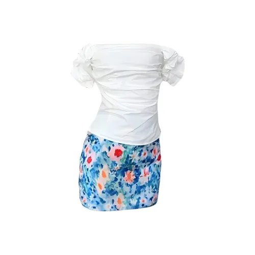 SISC Two Piece Skirt Sets Women's