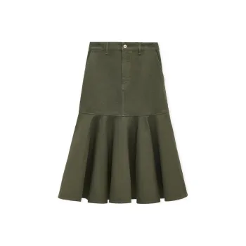 LOEWE Skirt 'Khaki Green'