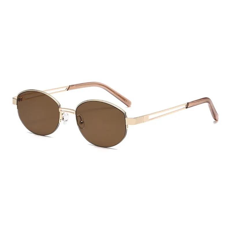 YUZHAOLIN Metal Oval Sunglasses Unisex-7